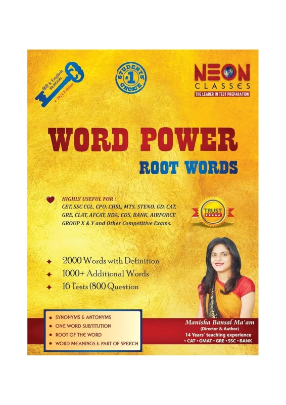 Word Power Root Words by Manisha Bansal | Neon Classes | Comprehensive Vocabulary Guide for Competitive Exams - Image 9 by Neon Classes ( The Leader In Test preparation )
