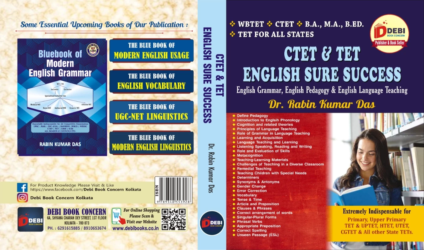 CTET and TET English Sure Success By Dr. Rabin Kumar Das – Complete Guide For Teacher Eligibility Tests (Debi Book Concern) - Image 2 by Debi Book Concern