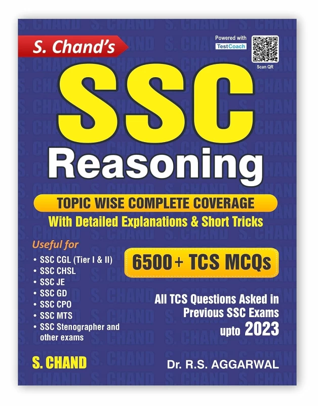 SSC Reasoning 6500+ TCS MCQs For SSC CGL, CHSL, GD, CPO Exam, MTS, Stenographer Exams