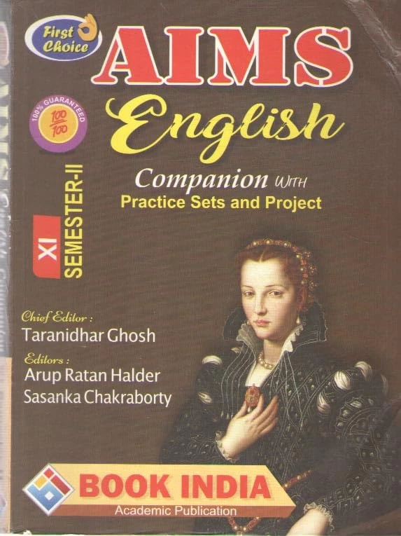 AIMS English Companion with Practice Sets for Class 11 Semester 1 | By Taranidhar Ghosh | English Guide & Study Book 2025 Edition