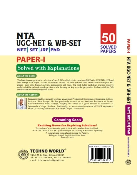 NTA UGC NET & WB-SET Paper 1 Guide – Complete Preparation by Techno World - Image 6 by TECHNO WORLD
