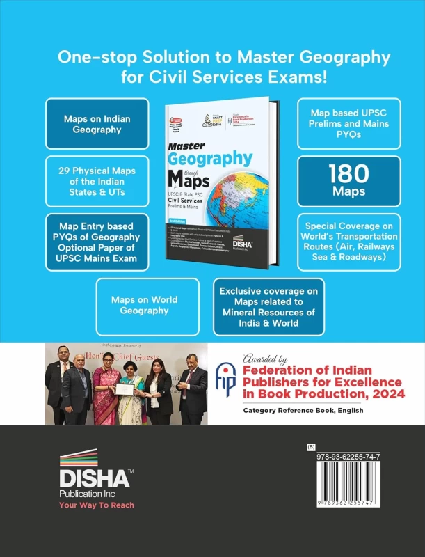 Master Geography Through Maps - 2nd Edition - For UPSC & State PSC - Prelims & Mains | Disha Publication - Image 2 by Disha Publication