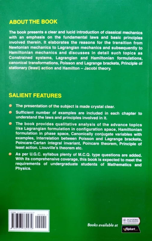 Classical Dynamics: Theory and Practical (First Edition) By Utpal Chatterjee – Academic Publishers | Essential For Physics Exams - Image 2 by Academic Publishers